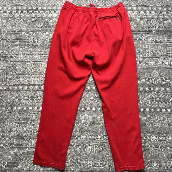 Vintage Polo Ralph Lauren Knit Lounge Pants Men's Large Red Elastic Waist - Picture 9 of 10